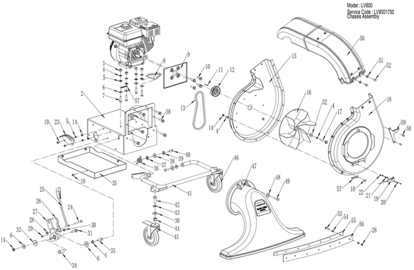 KATALOG CZĘŚCI Odkurzacz Weibang WBLV506C